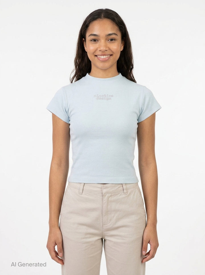 Bally Mock Neck Tee | Nineties | Club21 - front