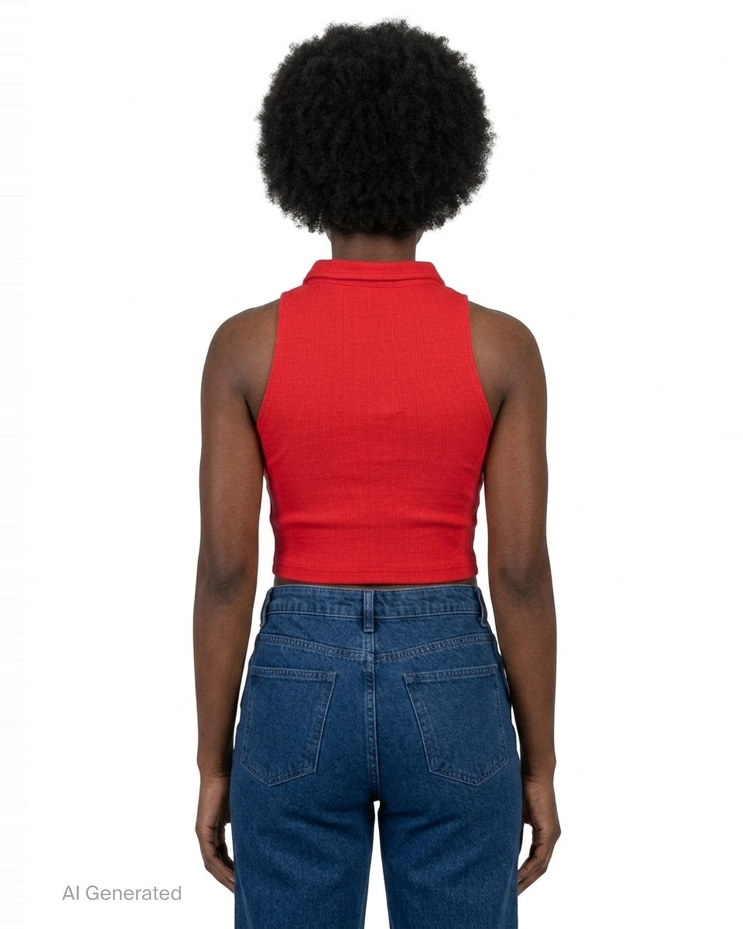 Boonie Cropped Polo Top | Nineties | Club21 - back