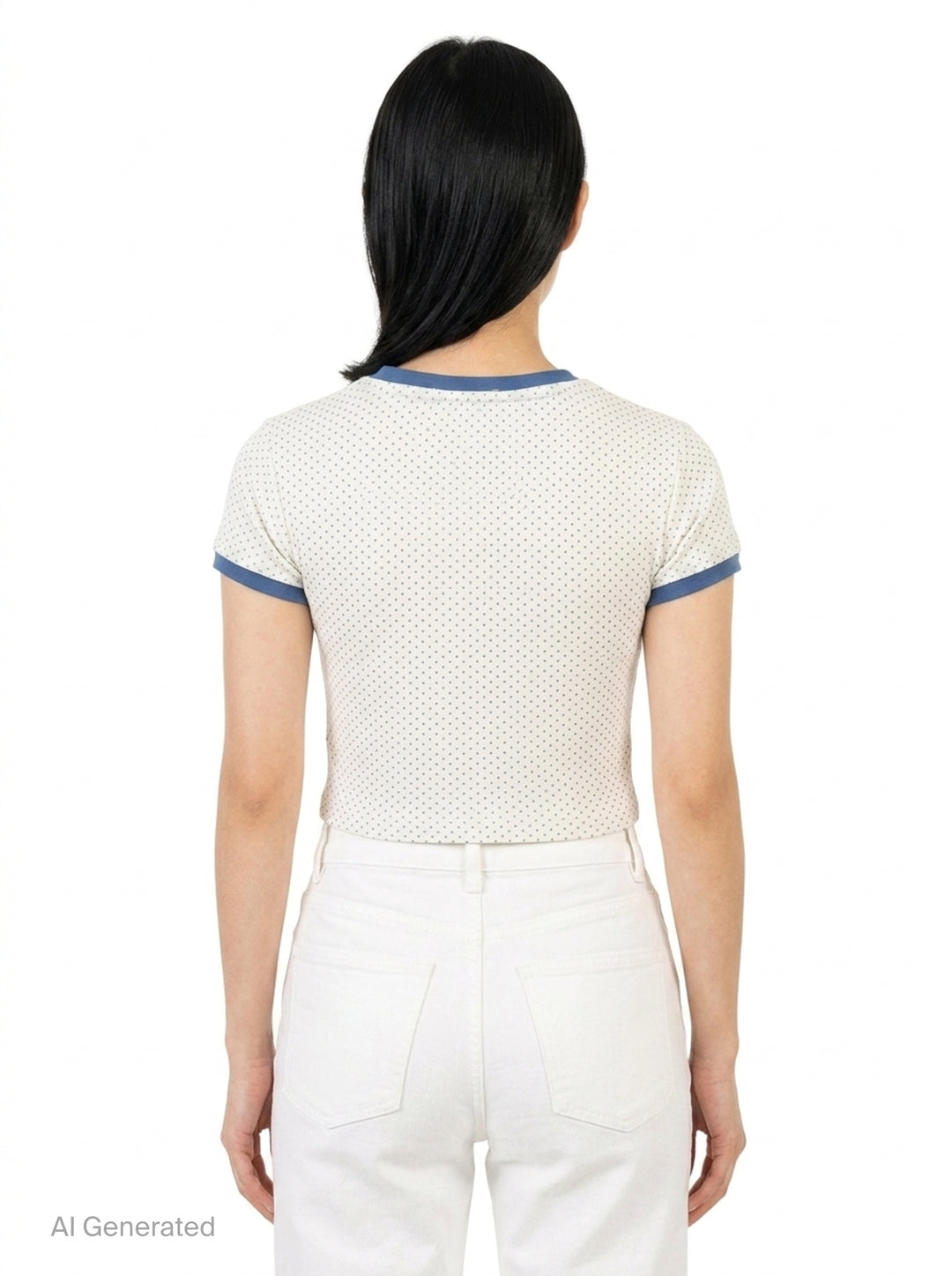 Crop Bestie Polka Dot Tee | Nineties | Club21 - back