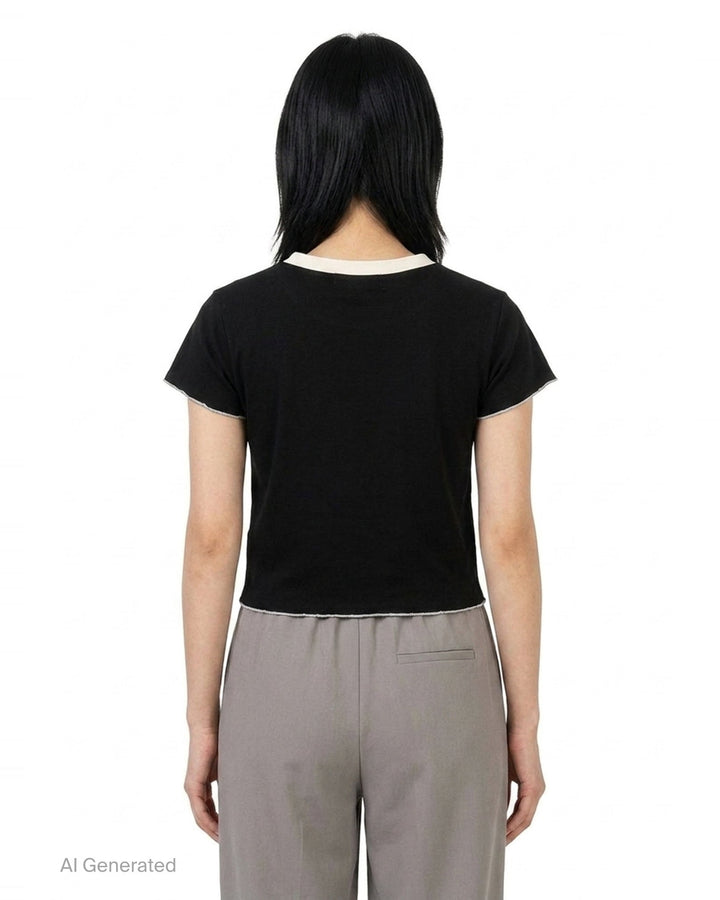 Pearl Bow Embellished Tee | Nineties | Club21 - back