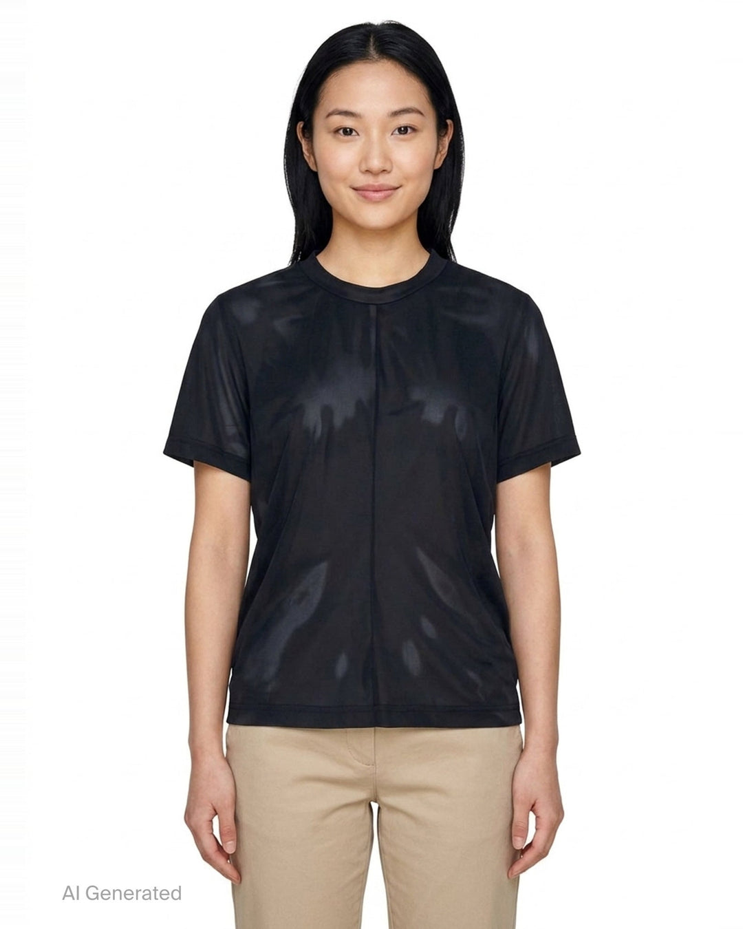 Sheer Short Sleeve Tee | Noir Kei Ninomiya | Club21 - front
