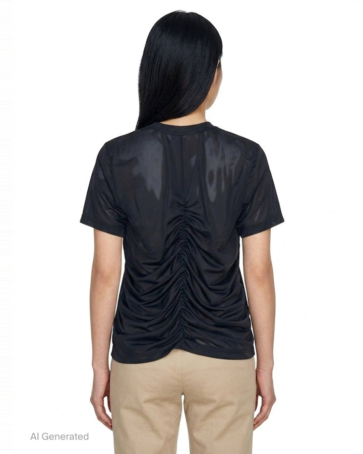 Sheer Short Sleeve Tee | Noir Kei Ninomiya | Club21 - back