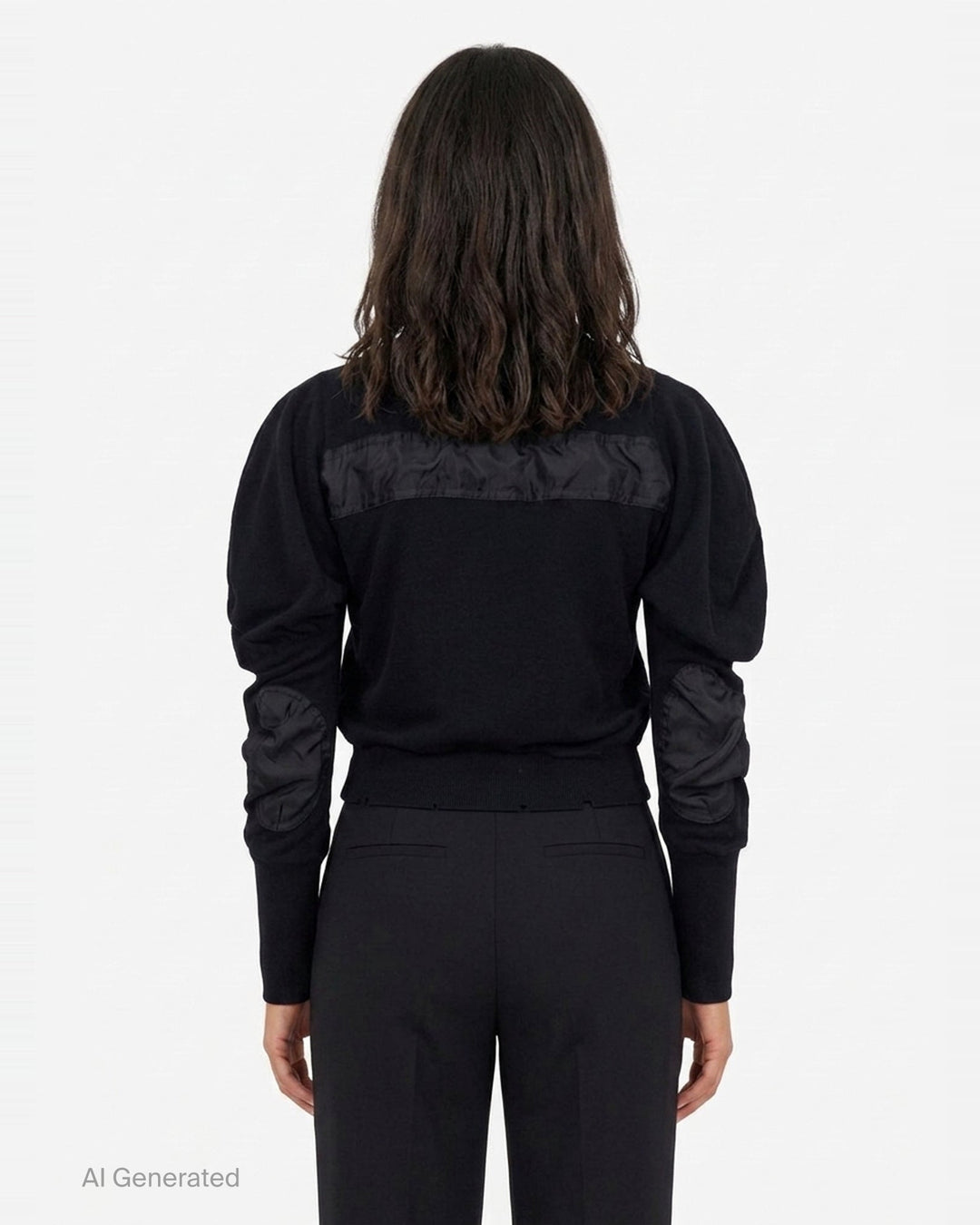 Slouchy Puff Panel Cardigan | Open YY | Club21 - back