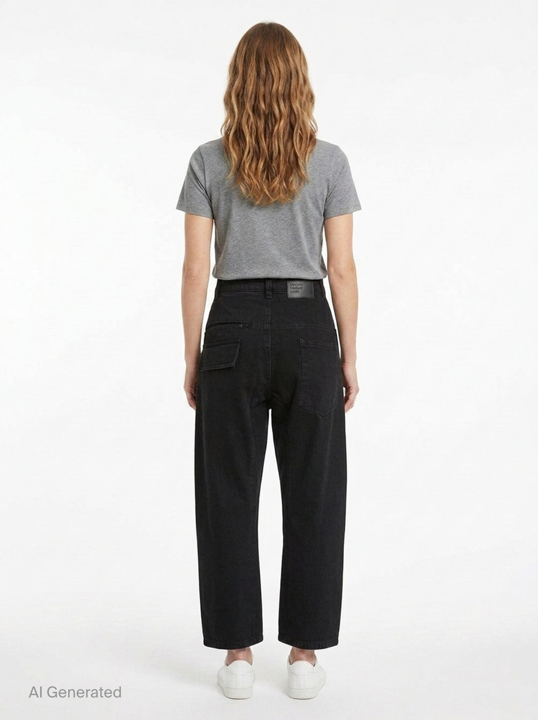 Denim Slash Ankle Pants | Ordinary Couture Code | Club21 - back