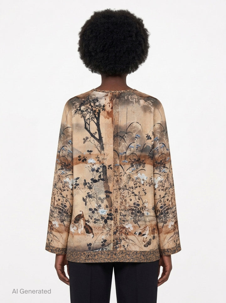 Floral Print Long Sleeve Shirt | Pierre-Louis Mascia | Club21 - back