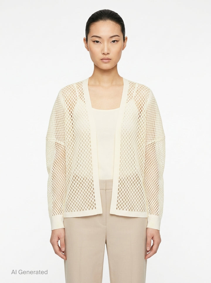 A-POC Basket Cardigan | Pleats Please Issey Miyake | Club21 - front