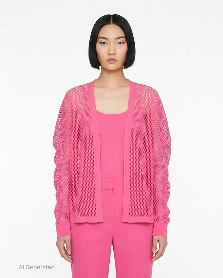A-POC Basket Cardigan | Pleats Please Issey Miyake | Club21 - front