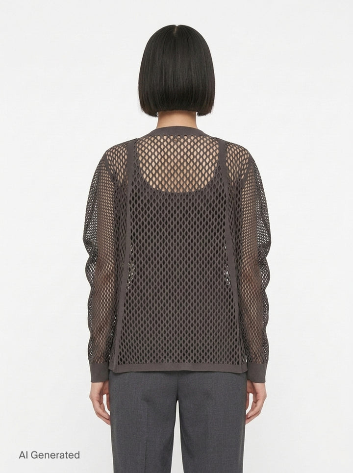 A-POC Basket Cardigan | Pleats Please Issey Miyake | Club21 - back