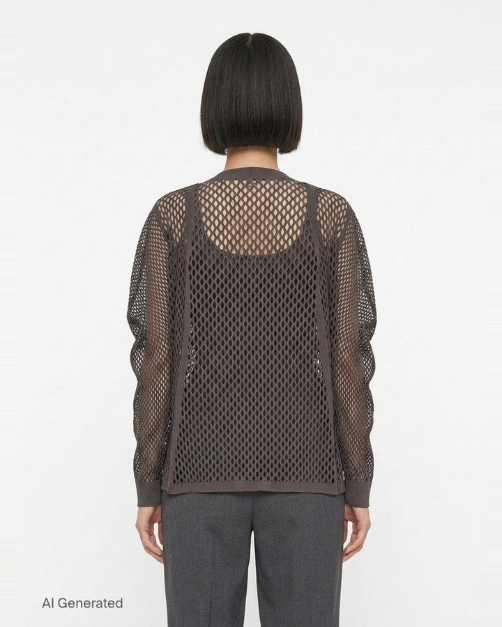A-POC Basket Cardigan | Pleats Please Issey Miyake | Club21 - back
