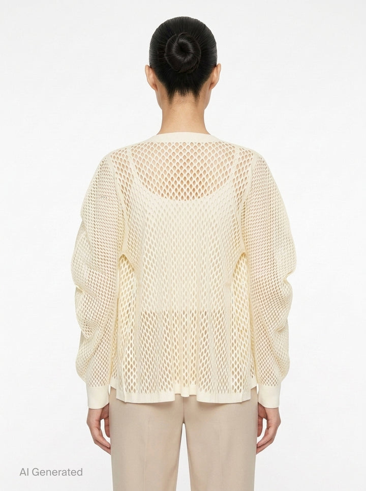 A-POC Basket Cardigan | Pleats Please Issey Miyake | Club21 - back