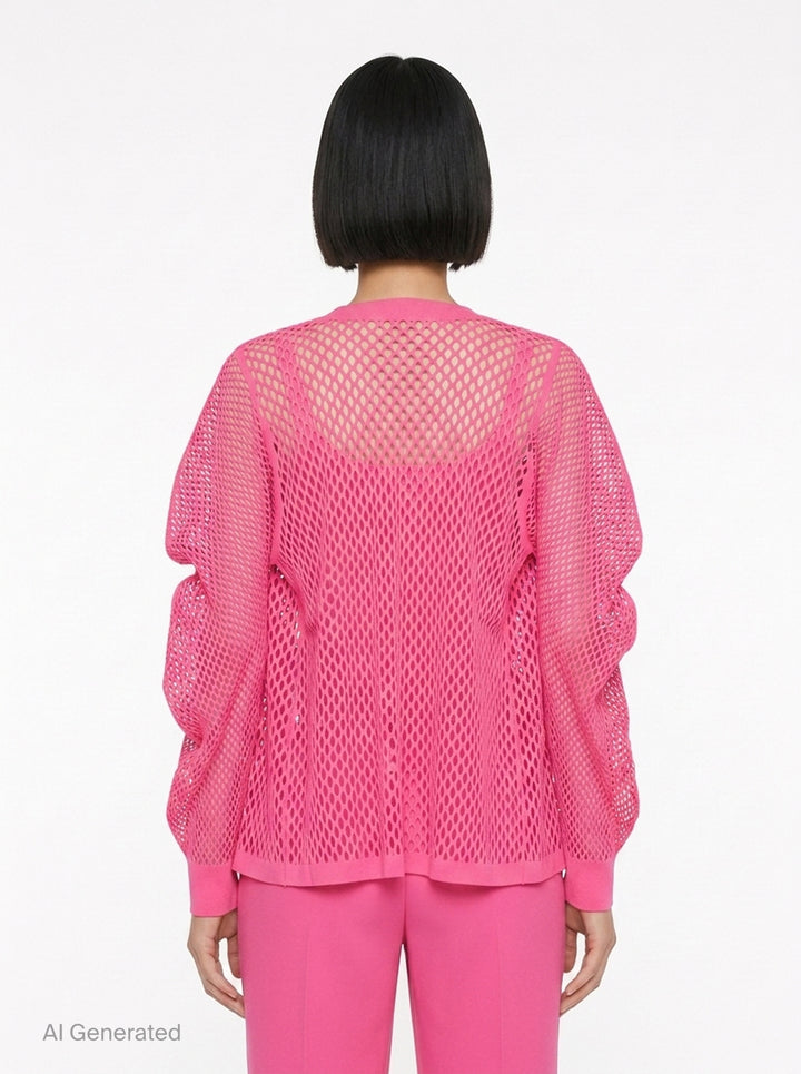 A-POC Basket Cardigan | Pleats Please Issey Miyake | Club21 - back