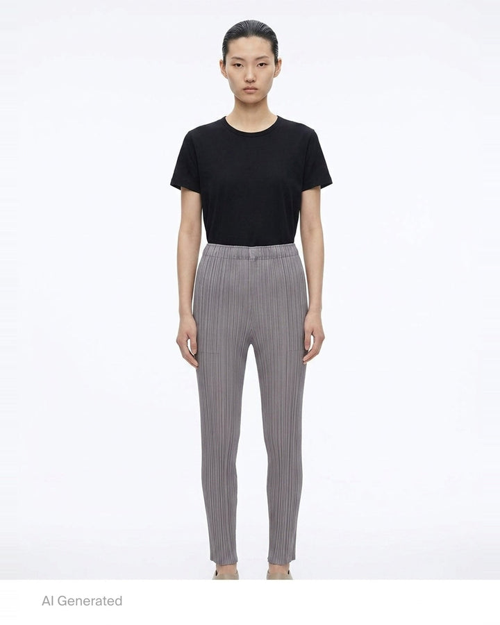 Basics Long Pleated Pants | Pleats Please Issey Miyake | Club21 - front