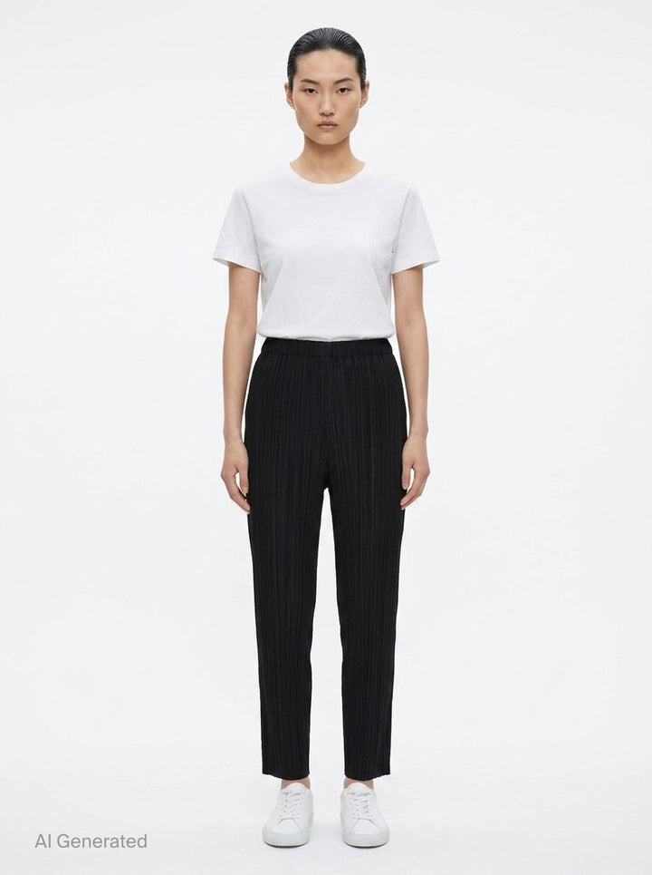 Basics Long Pleated Pants | Pleats Please Issey Miyake | Club21 - front