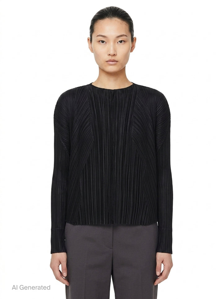 Basics Pleated Cardigan | Pleats Please Issey Miyake | Club21 - front