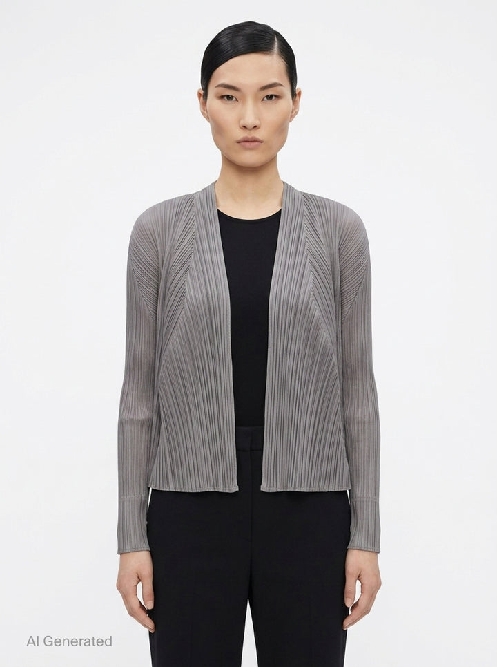 Basics Pleated Cardigan | Pleats Please Issey Miyake | Club21 - front