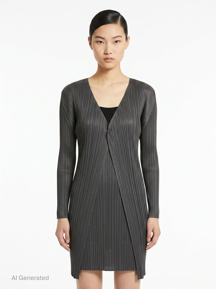 Basics Pleated Coat Dress | Pleats Please Issey Miyake | Club21 - front