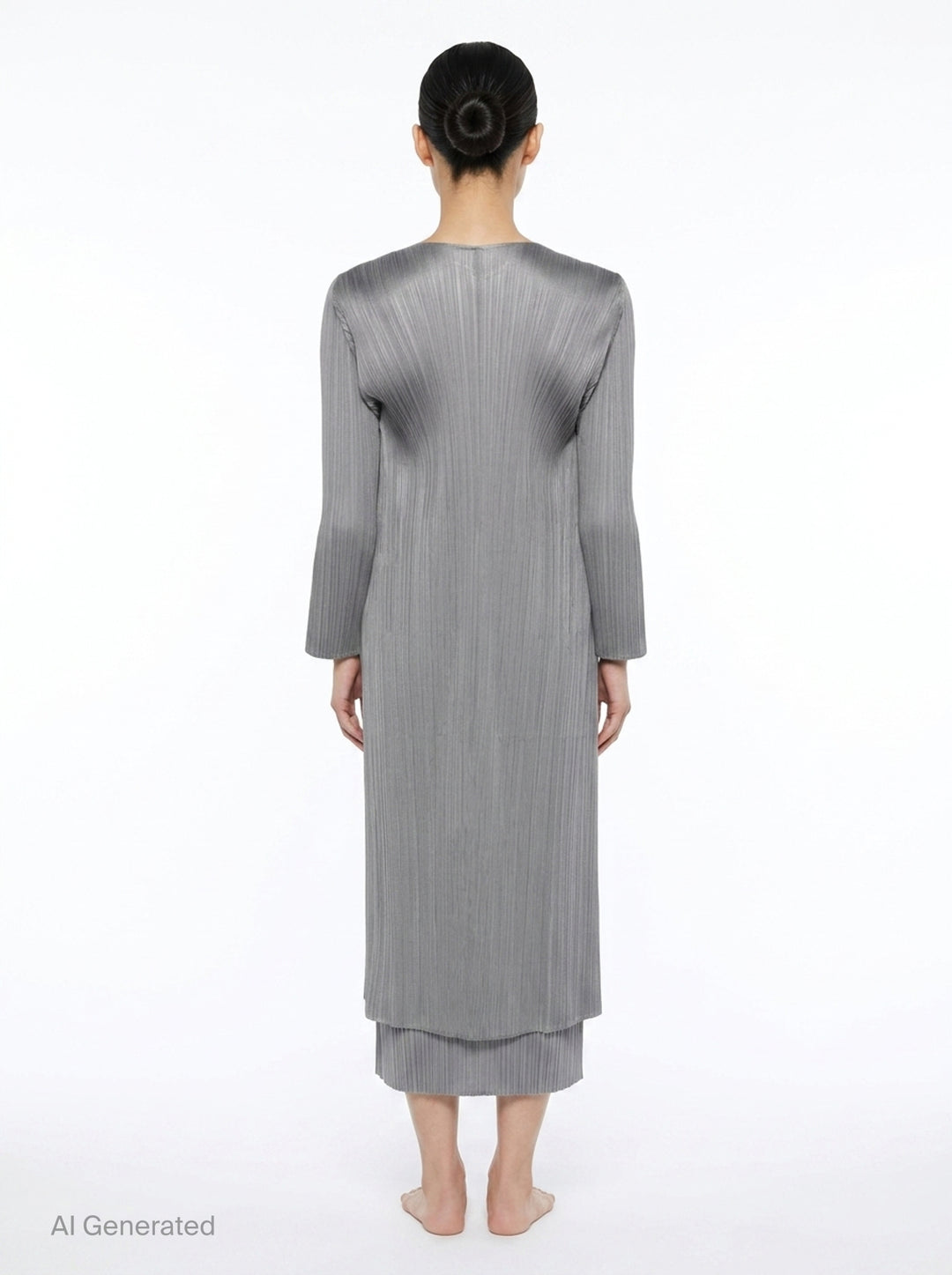 Basics Pleated Long Coat | Pleats Please Issey Miyake | Club21 - back