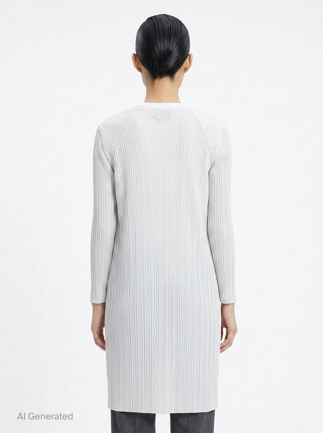 Basics Pleated Long Coat | Pleats Please Issey Miyake | Club21 - back
