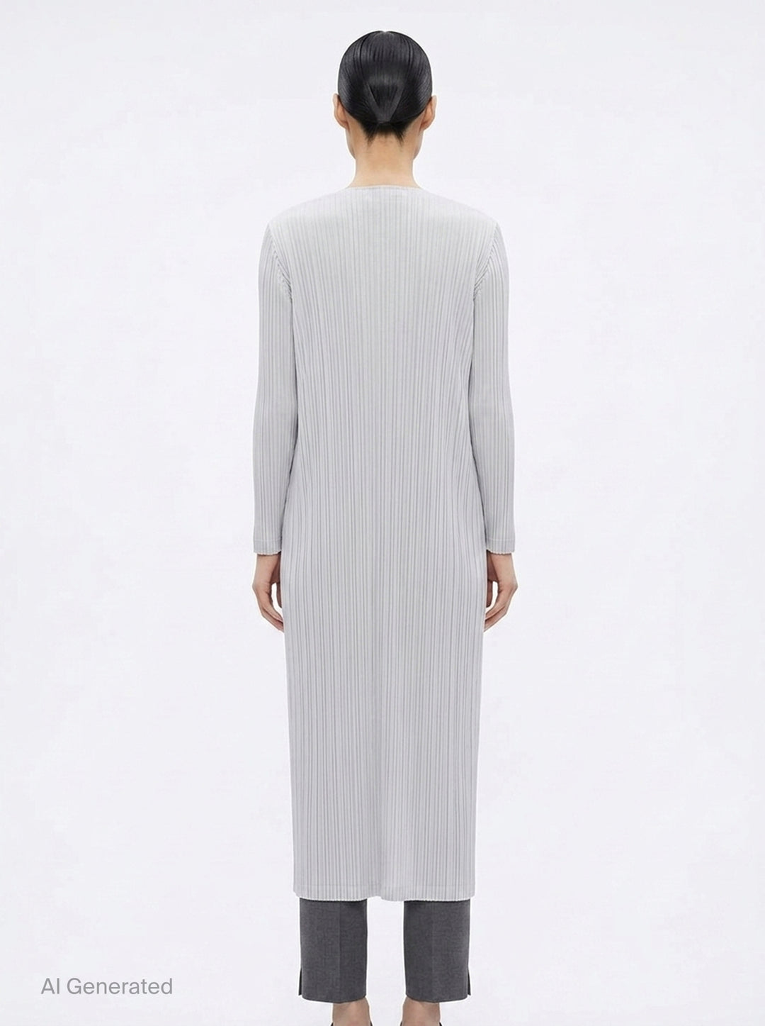 Basics Pleated Long Coat | Pleats Please Issey Miyake | Club21 - back
