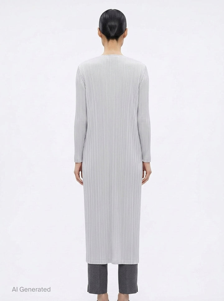Basics Pleated Long Coat | Pleats Please Issey Miyake | Club21 - back