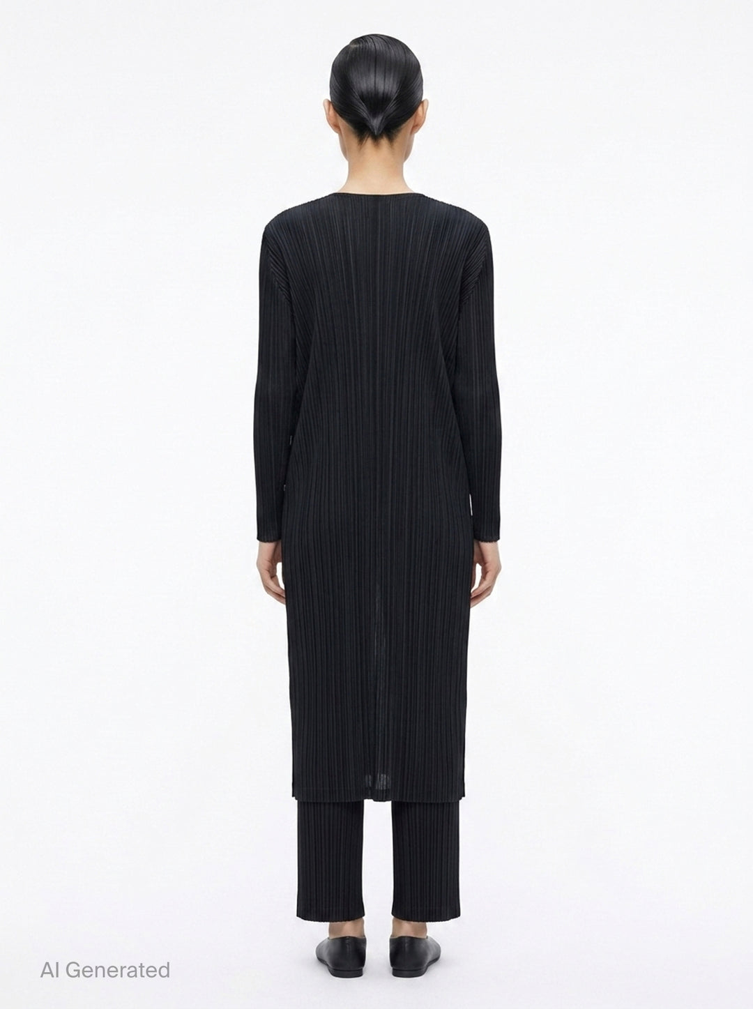 Basics Pleated Long Coat | Pleats Please Issey Miyake | Club21 - back