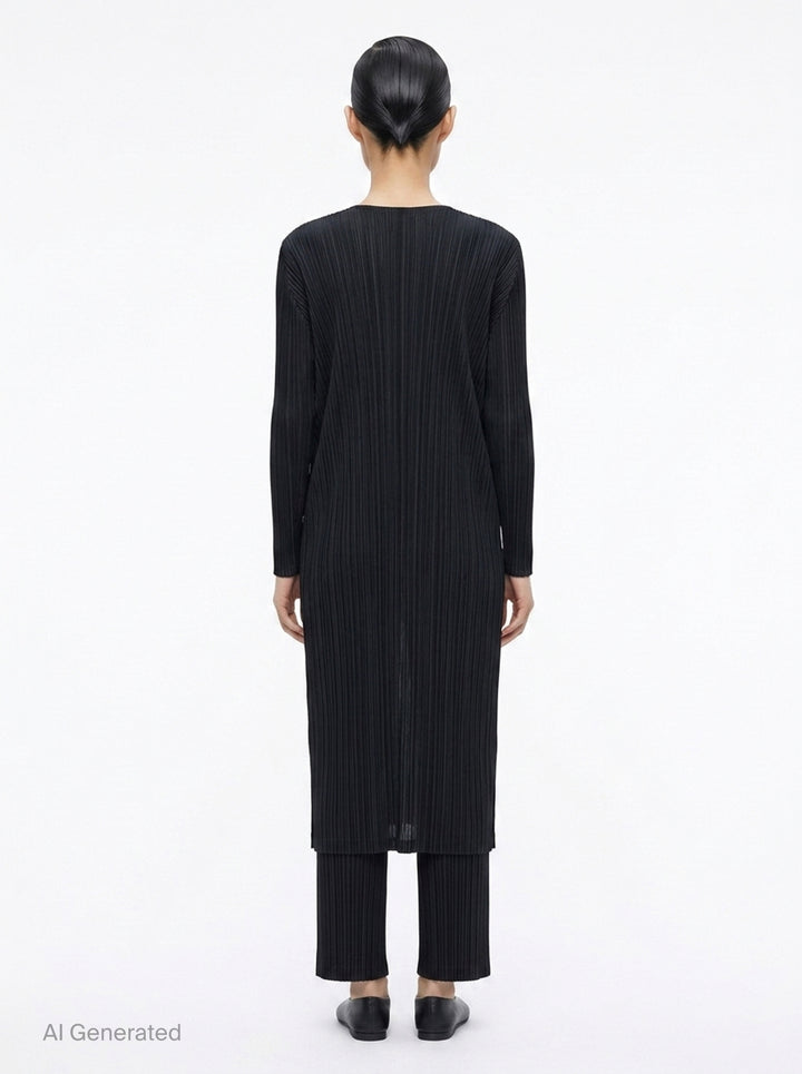 Basics Pleated Long Coat | Pleats Please Issey Miyake | Club21 - back