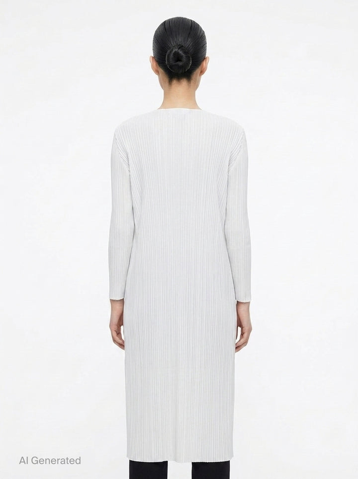 Basics Pleated Long Coat | Pleats Please Issey Miyake | Club21 - back