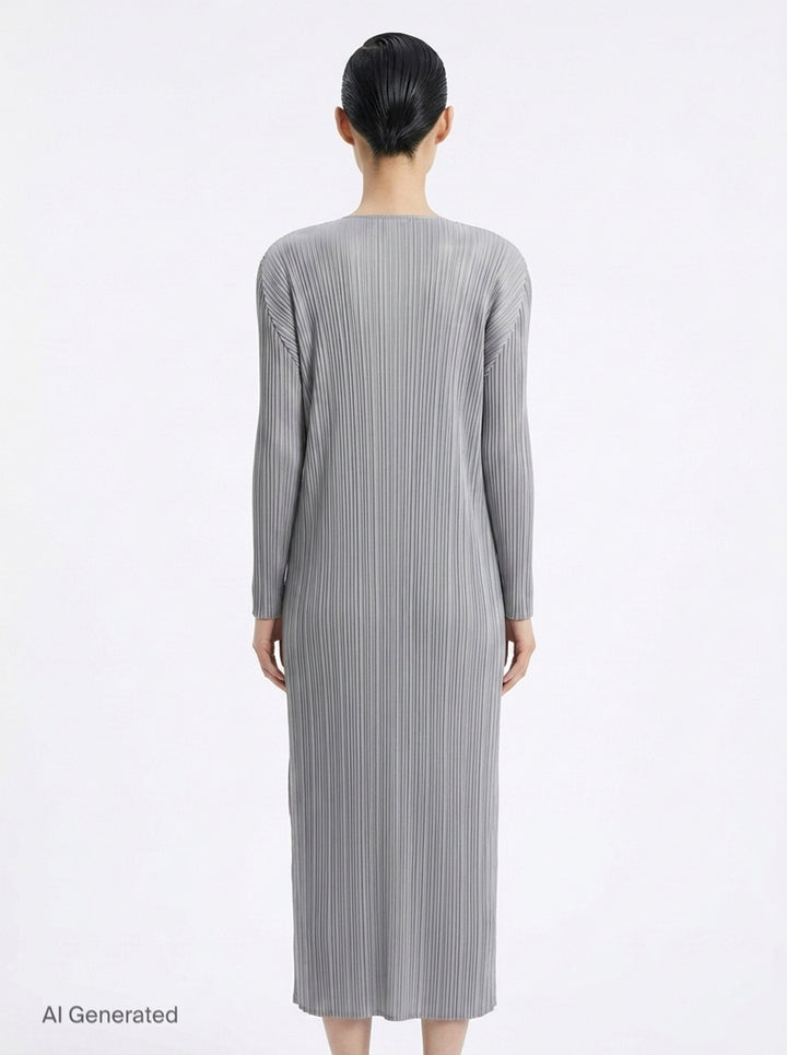 Basics Pleated Long Coat | Pleats Please Issey Miyake | Club21 - back