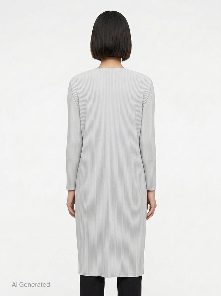 Basics Pleated Long Coat | Pleats Please Issey Miyake | Club21 - back