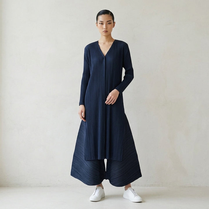Basics Pleated Long Coat | Pleats Please Issey Miyake | Club21 - lifestyle