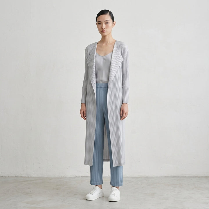 Basics Pleated Long Coat | Pleats Please Issey Miyake | Club21 - lifestyle