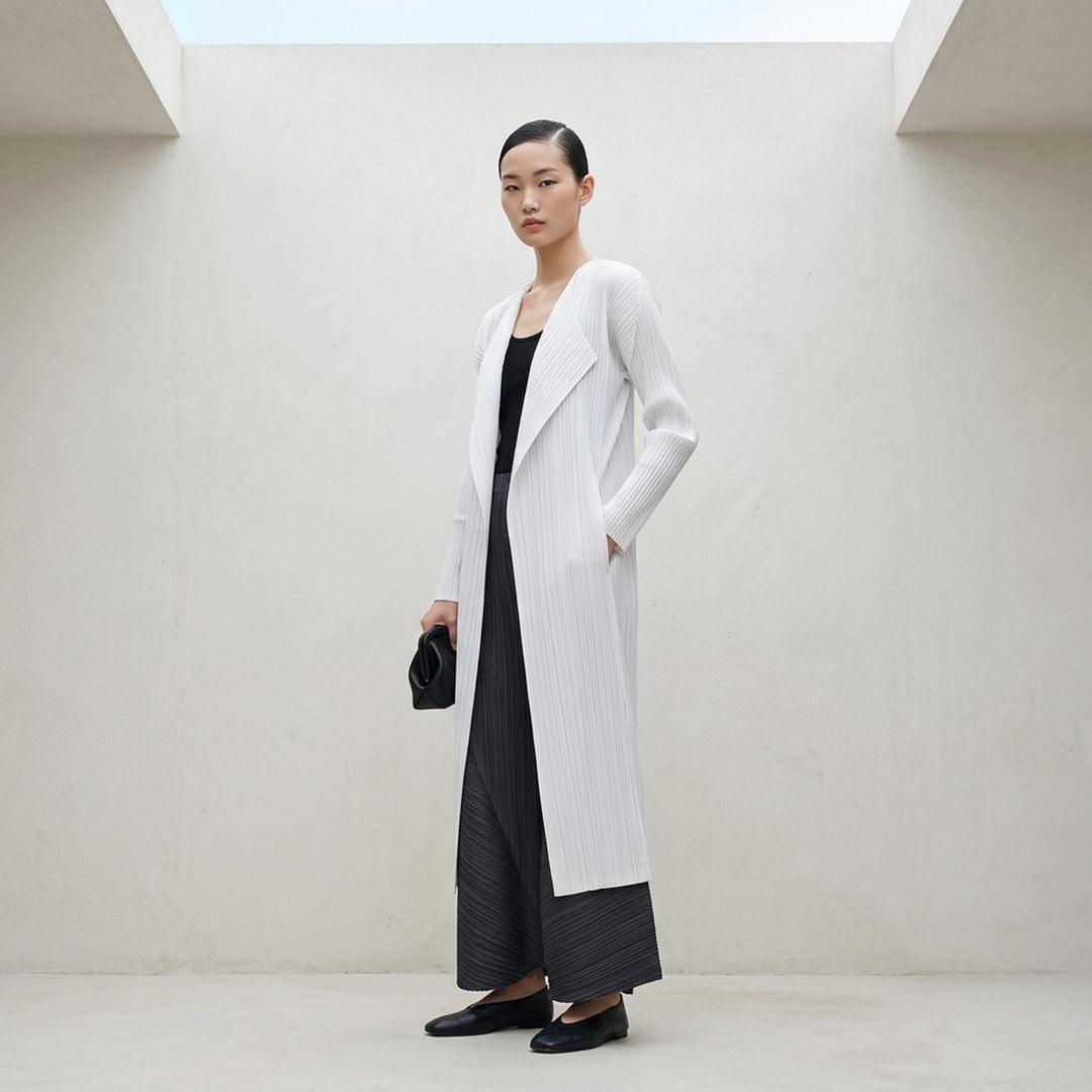 Basics Pleated Long Coat | Pleats Please Issey Miyake | Club21 - lifestyle