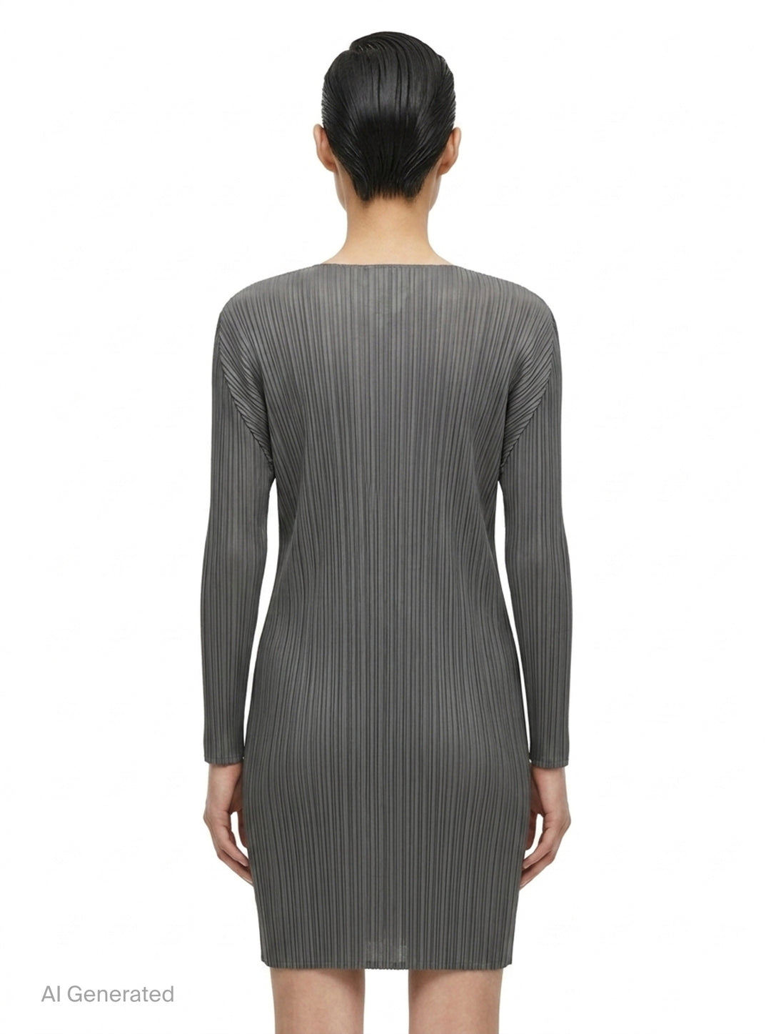 Basics Pleated Long-Sleeve Dress | Pleats Please Issey Miyake | Club21 - back