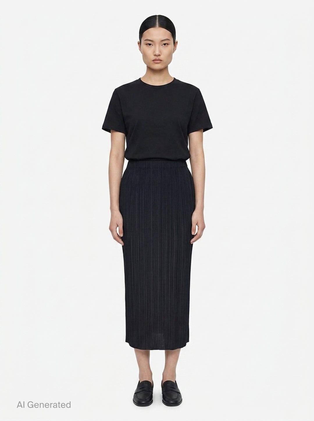 Basics Pleated Midi Skirt | Pleats Please Issey Miyake | Club21 - front
