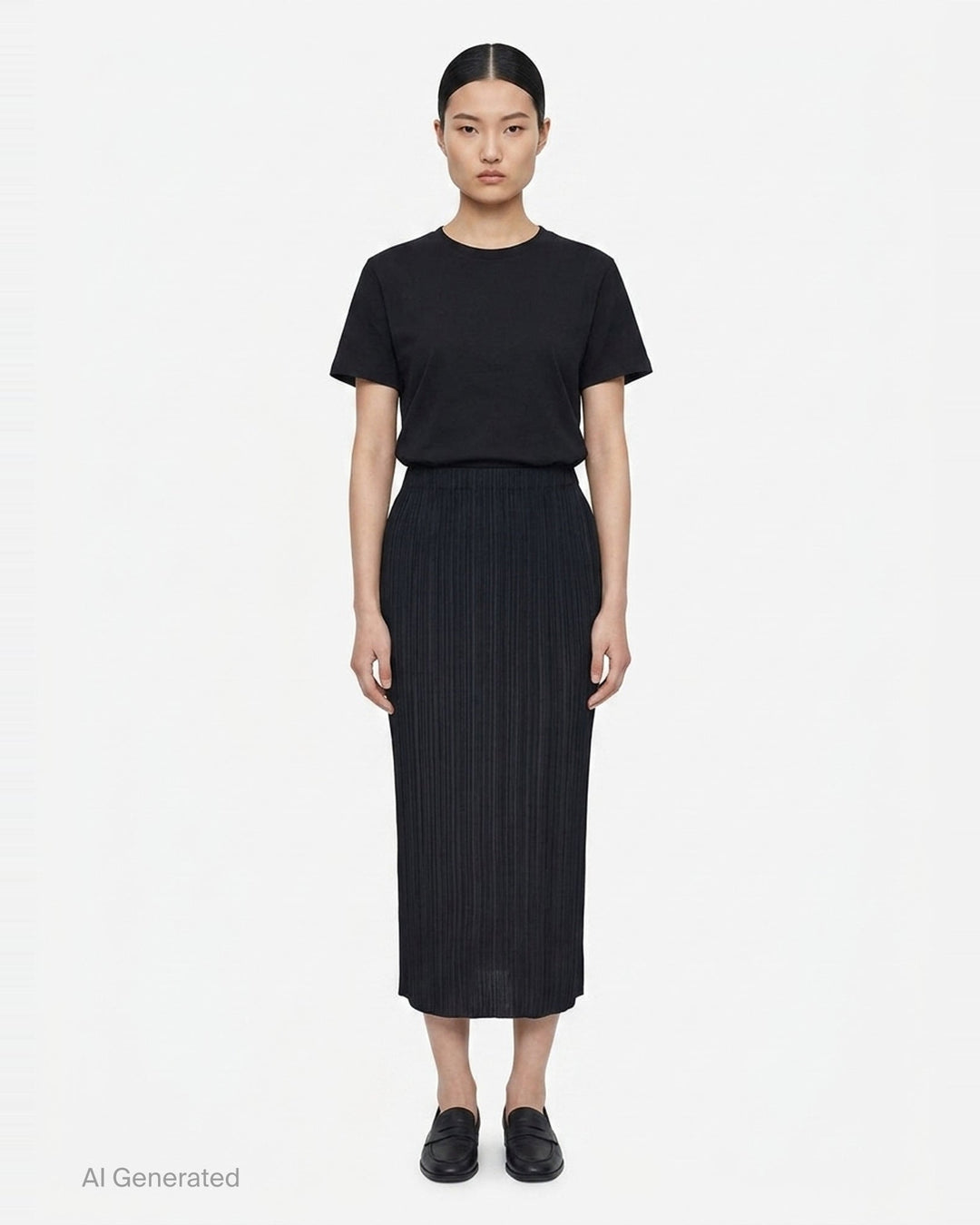 Basics Pleated Midi Skirt | Pleats Please Issey Miyake | Club21 - front