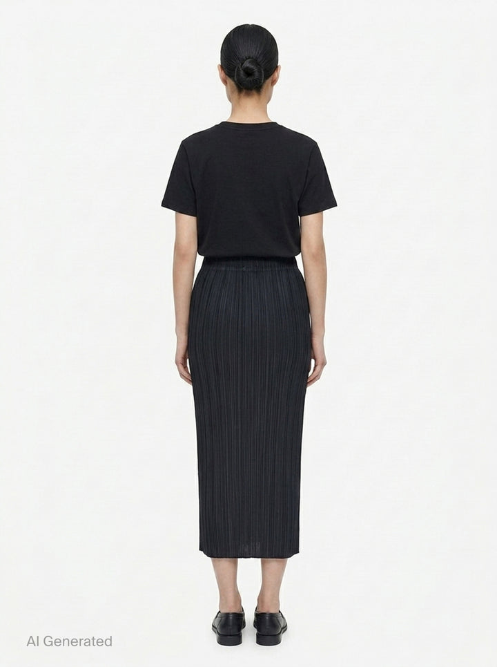 Basics Pleated Midi Skirt | Pleats Please Issey Miyake | Club21 - back