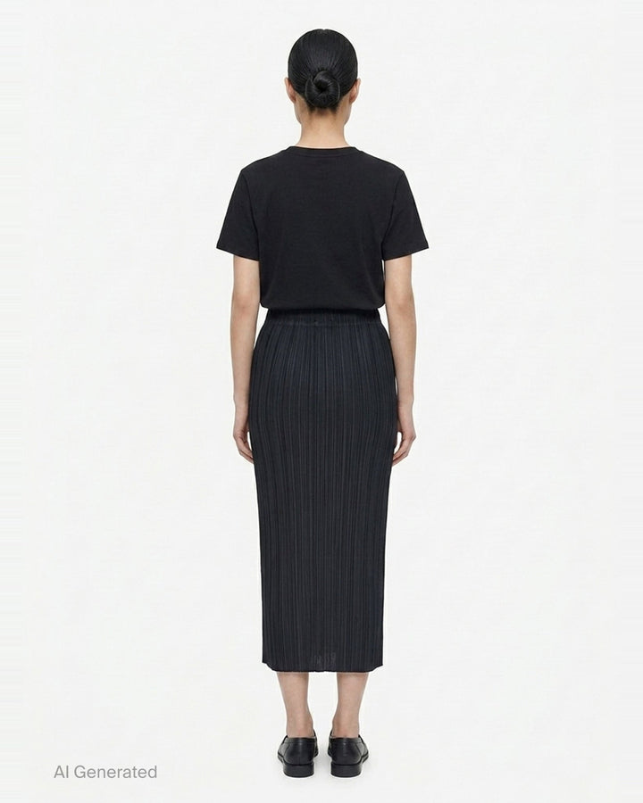 Basics Pleated Midi Skirt | Pleats Please Issey Miyake | Club21 - back