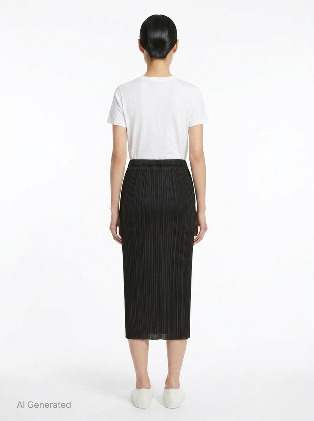 Basics Pleated Midi Skirt | Pleats Please Issey Miyake | Club21 - back