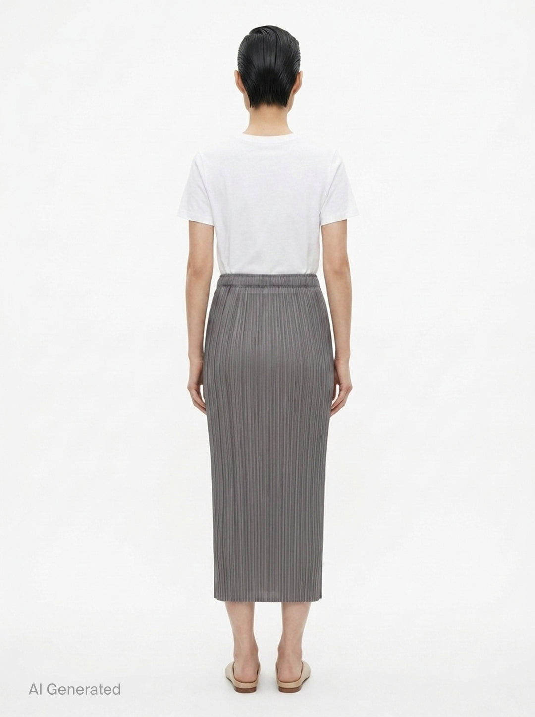 Basics Pleated Midi Skirt | Pleats Please Issey Miyake | Club21 - back