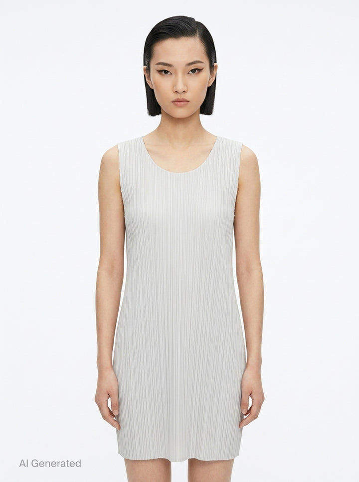 Basics Pleated Mini Dress | Pleats Please Issey Miyake | Club21 - front