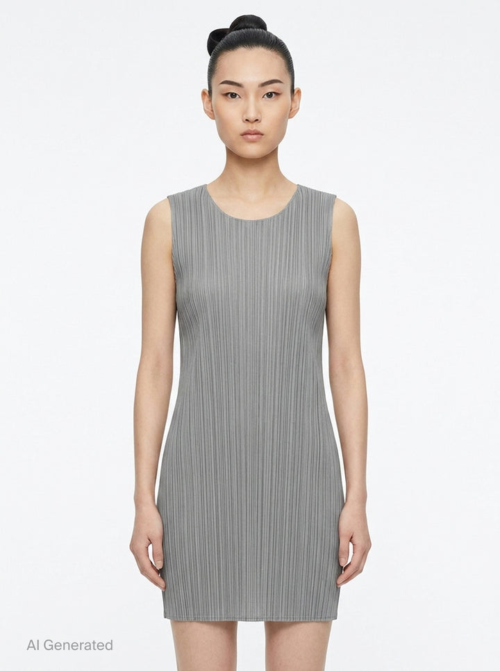 Basics Pleated Mini Dress | Pleats Please Issey Miyake | Club21 - front