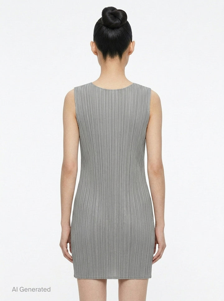 Basics Pleated Mini Dress | Pleats Please Issey Miyake | Club21 - back