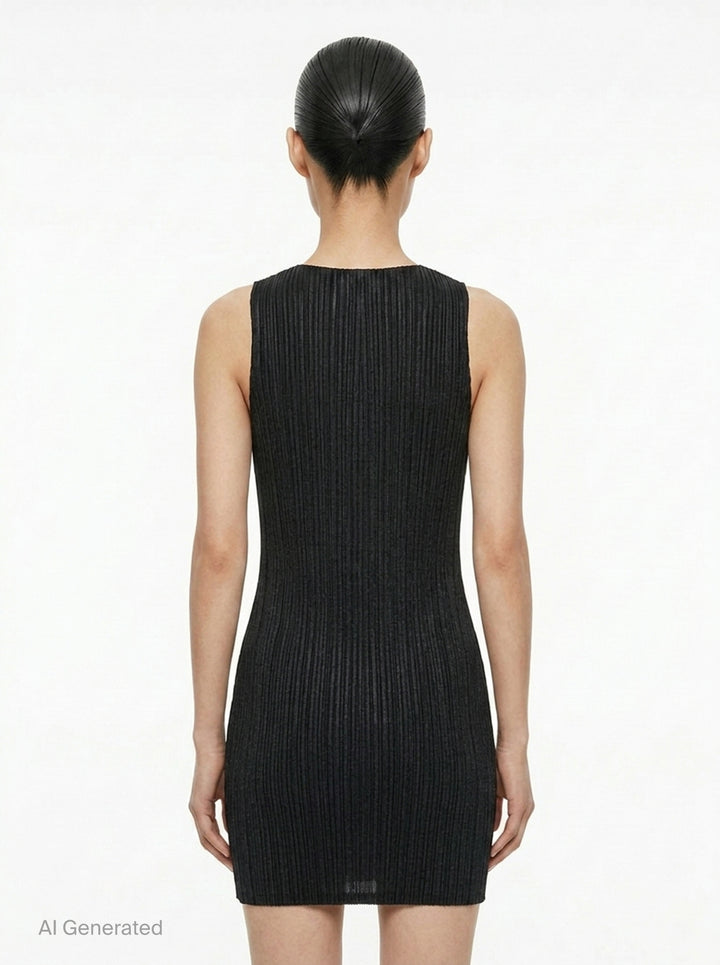 Basics Pleated Mini Dress | Pleats Please Issey Miyake | Club21 - back