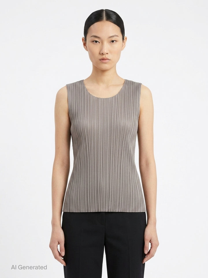 Basics Pleated Tank Top | Pleats Please Issey Miyake | Club21 - front