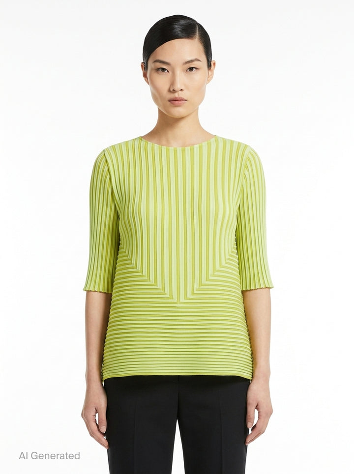Bounce Knit Shirt | Pleats Please Issey Miyake | Club21 - front