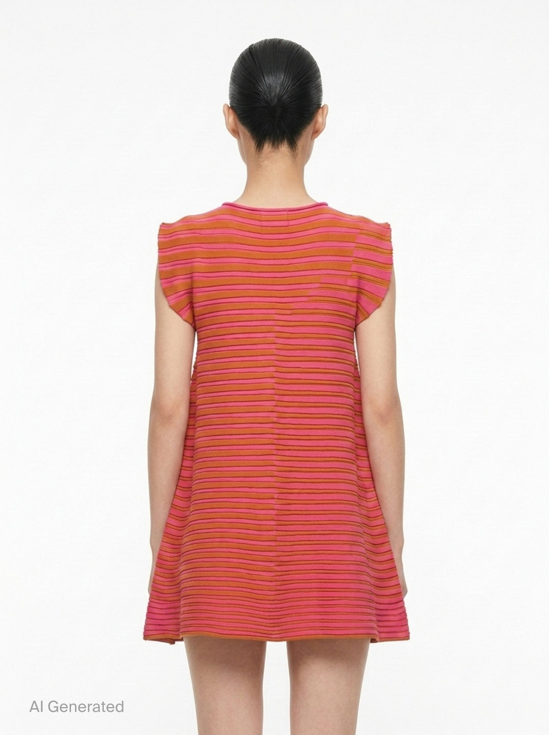 Bounce Knit Stripe Dress | Pleats Please Issey Miyake | Club21 - back