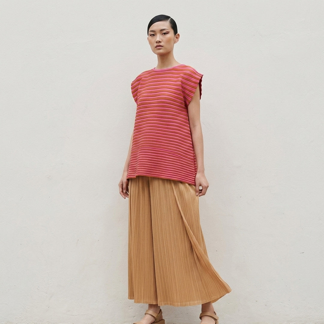 Bounce Knit Stripe Dress | Pleats Please Issey Miyake | Club21 - lifestyle
