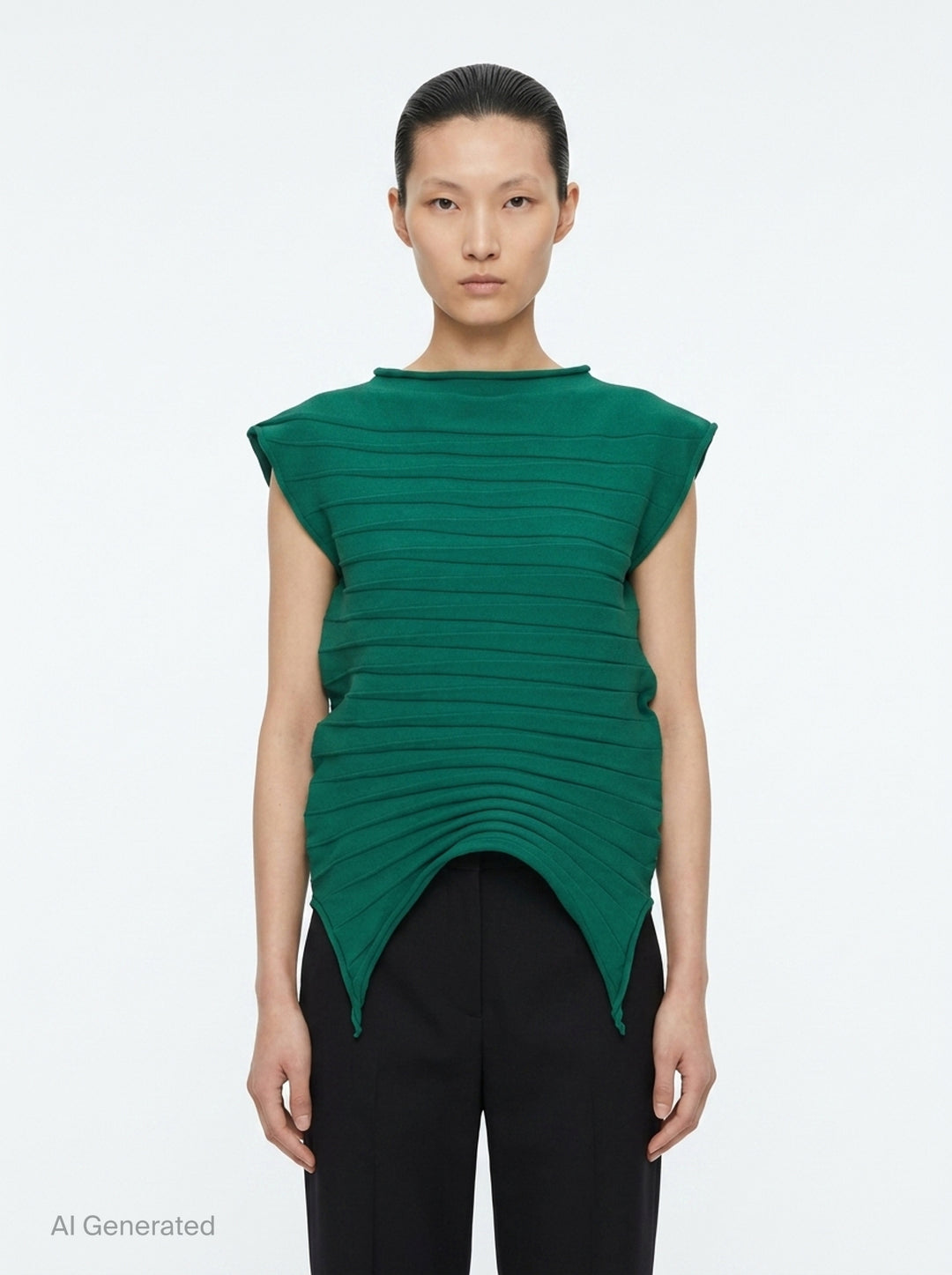Chili Pleated Knit Top | Pleats Please Issey Miyake | Club21 - front