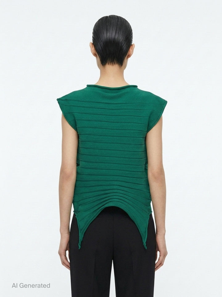 Chili Pleated Knit Top | Pleats Please Issey Miyake | Club21 - back