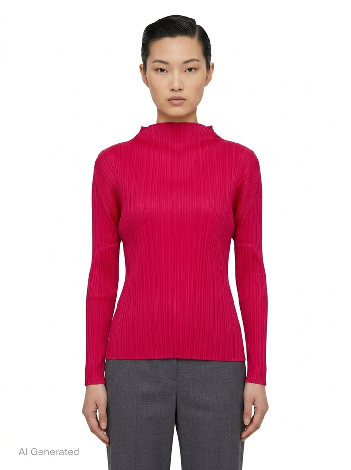 Colorful Basics Pleated Top | Pleats Please Issey Miyake | Club21 - front